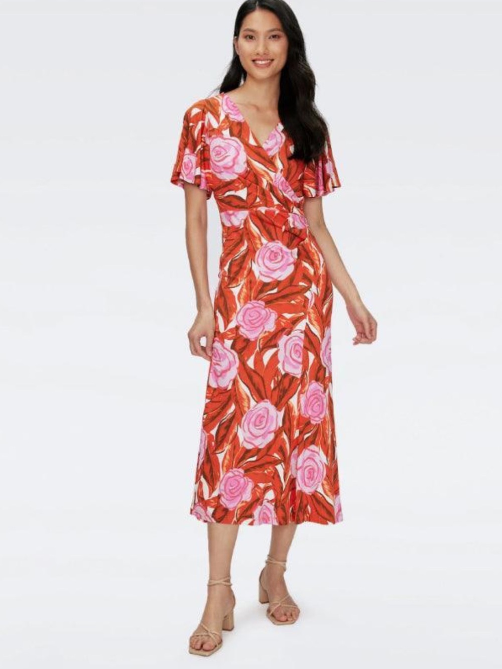 NEW Diane von Furstenberg Zetna Dress in Palm Floral